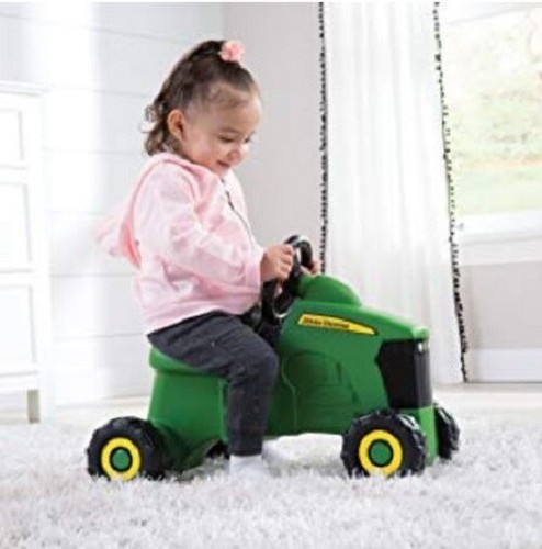 John Deere Toy Tractor For Toddlers 1.5-3 Years Ride On Scooter Play Learning - Picture 2 of 3