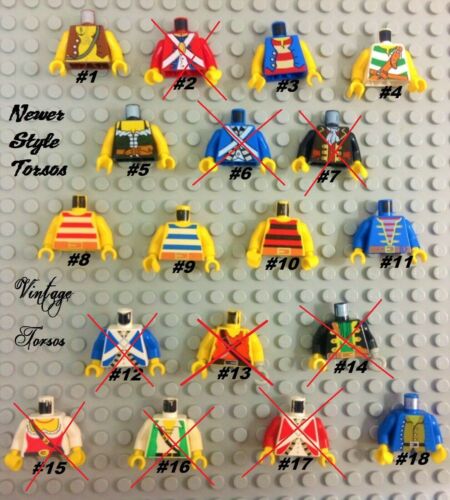 LEGO {COSTRUISCI LA TUA MINIFIGURE PIRATA VINTAGE / SOLDATO IMPERIALE!} LEGGERE DESC. 4 - Foto 2 di 8
