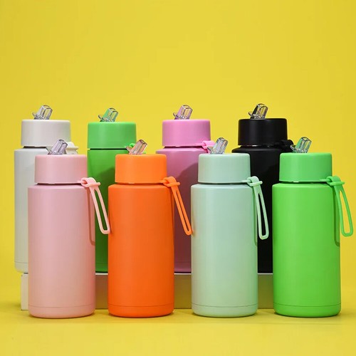 1L Frank Green Water Bottle Insulated Stainless Steel Ceramic Bottle w/Straw Lid - Picture 3 of 19
