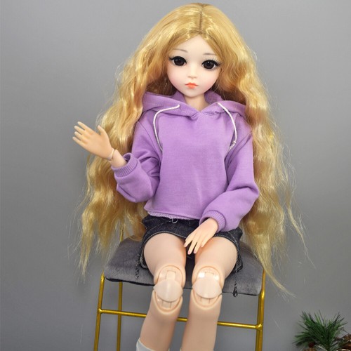 Full Set BJD Doll 1/3 60cm DIY Dolls with Long Curly Fashion Clothes Assembled - Picture 12 of 19