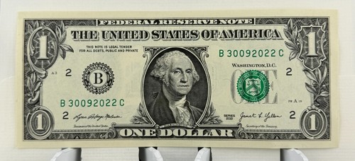 30th of September 2022 Birthday Dollar NEW Uncirculated Fancy Serial Number - Picture 2 of 3