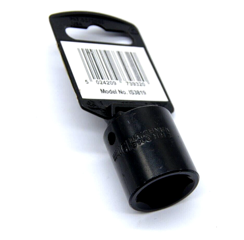 IS3819 SEALEY 19MM INDIVIDUAL IMPACT SOCKET 3/8"Sq DRIVE WORKHOP GARAGE TOOL - Picture 7 of 7