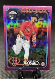 2024 Topps Chrome Pink Refractor #118 Ceddanne Rafaela - Red Sox