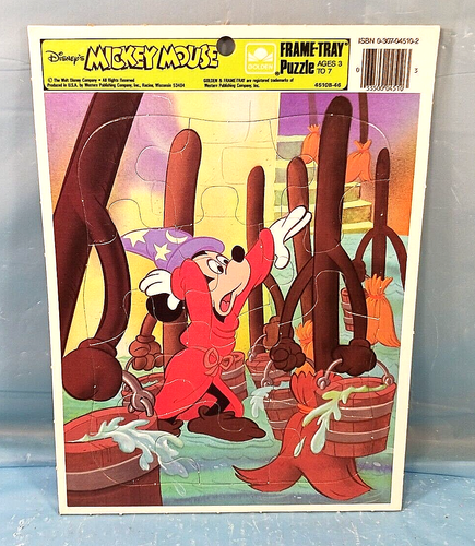 Golden 1992 Disney Mickey Mouse Frame-Tray Puzzle. - Picture 3 of 3