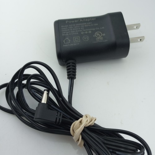#O) 6V AC DC Adapter for Vtech A318-060040W-US1 Charging CORD for Base
