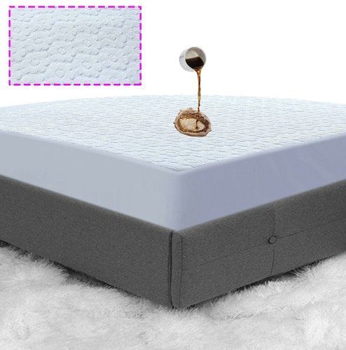 EXTRA DEEP WATERPROOF TERRY TOWEL MATTRESS PROTECTOR FITTED BED COVER NON NOISY - Picture 48 of 48