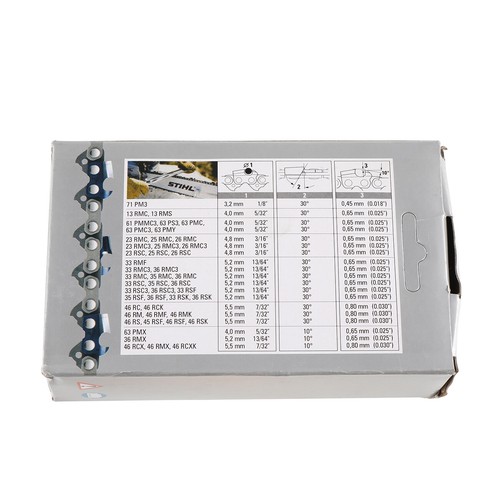 Cadena de 18" para Stihl 025 025C MS250 MS230 .325 paso calibre .063 68 DL - Imagen 6 de 6