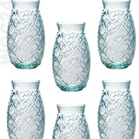 6 X 385 Ml Recycling CocktailgläSer Cocktail Longdrink GläSer Glas Ananas