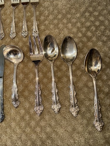 LILLIANNE Ekco Eterna Silver Plated Flatware Vintage Set Of 58 With Case - Picture 7 of 12