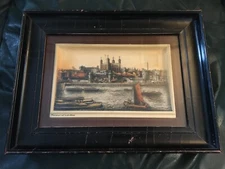 Tower of London UK Wax Wall Hanging 1880-90s German Manufacture ShadowBox Framed