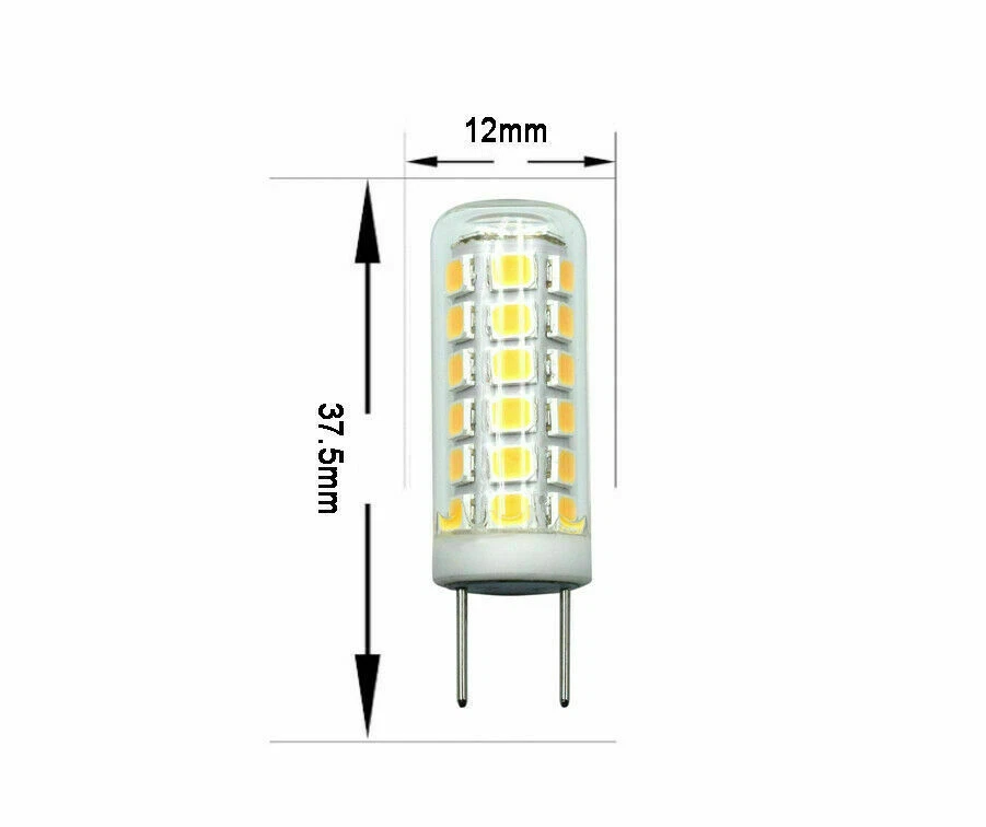 6pcs G8 G8.5 Bi-Pin T4 LED Bulb 39-2835 Light Globes Lamp 120V Ceramics Lights - Image 2 of 4