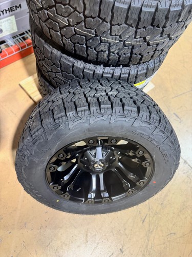 20x10 Fuel D560 Vapor Black Wheels 33 Falken AT Tires 6x135 Ford F150 Expedition - Picture 6 of 8