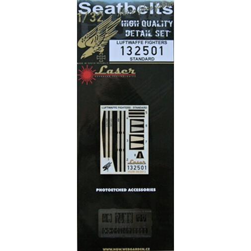 HGW 1/32 seatbelts for Luftwaffe Fighters - standard 132501 HGW 1/32 seatbelts for Luftwaffe Fighters - standard 132501