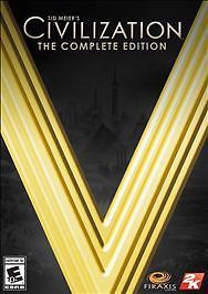 Sid Meier's Civilization V: The Complete Edition  PC DVD-ROM  2014  NEW Civ 5