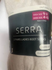 2 Pr Socks Plush Soft Calf Length Boots Socks Warm  for skinny legs or children