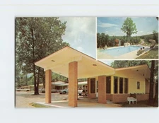 Postcard Large-Falls Resort Ultra-Modern Units With Kitchenettes Blue Eye MO USA
