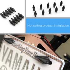 Black Windscreen Windshield Motorcycle Spike Bolt Kit Wind Screen Bolts Screws