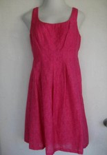 Nine West 10 fushia pink party dress-euc-pockets holiday