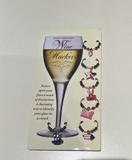 Boston Warehouse Set Of 6 Patriotic 4th Of July Themed Wine Glass Markers