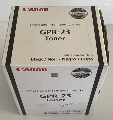 GPR-23 0452B003 Genuine Canon Black Toner New Seal - Picture 3 of 3