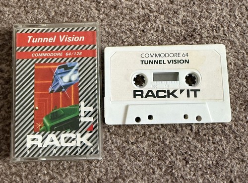 Commodore 64/C64…Tunnel vision GAME ( RACK IT/HEWSON) tested see pic vgc - 第 1/6 張圖片