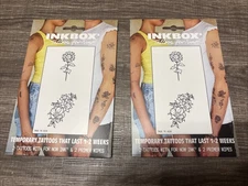 2 - Inkbox Temporary Finger Tattoos Simple Design - Factory Sealed