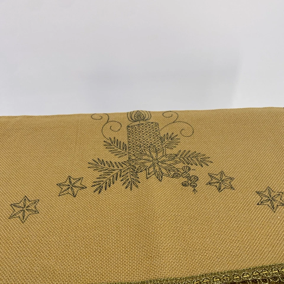 Lindhorst Vela Estrella Plata Estampada Corredor y Tapete Para Bordar Alemania De Colección Foto 3 de 4