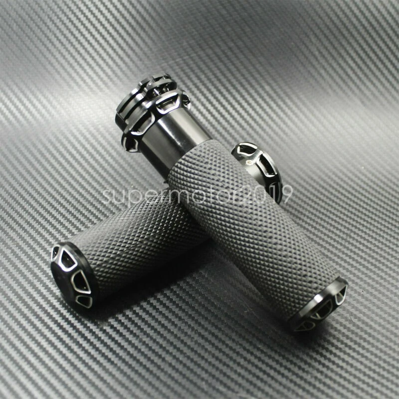 1" Motorcycle Hand Grips Handlebar Fit For Harley Touring Sportster Dyna Softail - Image 4 of 4