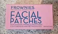 Frownies Facial Patches for Forehead  Between Eyes Smooths Fine Wrinkles 144 ct