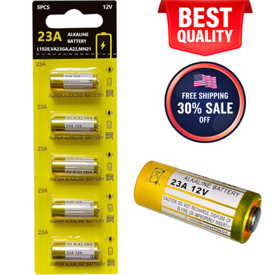 23A 12 Volt Battery 12V Alkaline Battery 5 Count,23A 12v Battery for Remote USA*