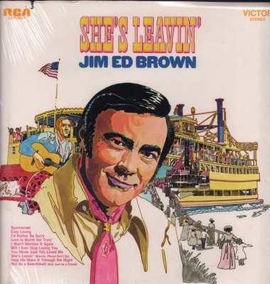 Jim Ed Brown She's Leavin' LP vinyl USA Rca 1971 brand new sealed has small