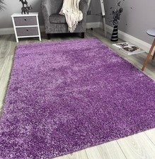 Thick Chunky Plain Washable Shaggy Hearth Rugs Non Slip Dark Light Fireside Mat