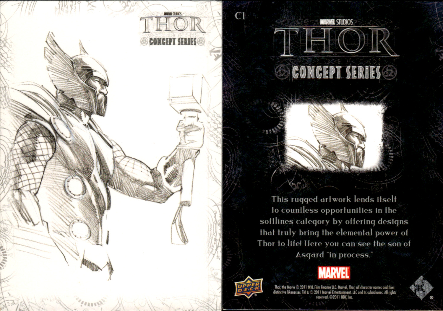 2011 Upper Deck Thor - Concept Art #C1-T13 ~ Choose Your Card
