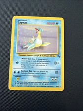 Pokémon TCG Lapras Fossil Holo Card 10/62 Series