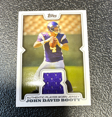 Topps 2008 Retail Relics John David Booty Vikings RC Jersey MEM #R-JDB