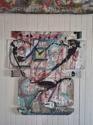 #ad Booker Bartow You Think Too Much Original Painting $2500.00