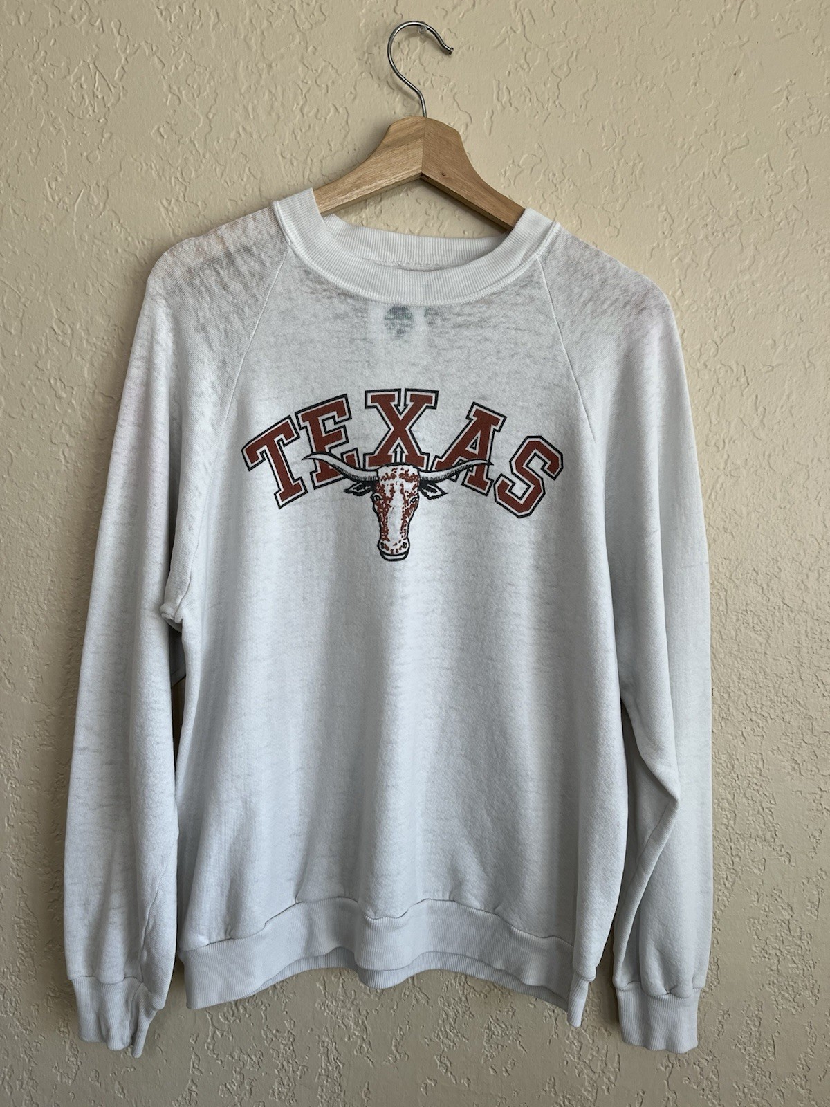 80’s Texas Longhorns College Crewneck Sweatshirt Size Large Good Condition USA
