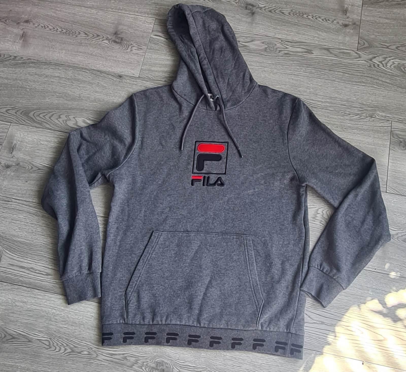 Felpa con cappuccio uomo FILA grigia taglia S.