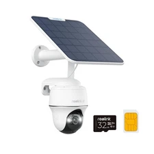 4K LTE Cellular Security Camera Wireless Outdoor, No WiFi, 3G/4G LTE, Solar P...