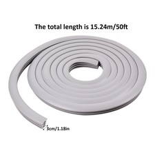 50ft Concrete Expansion Joint Filler 1" Cracks Filler Flexible EPDM Rubber Strip