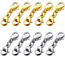 4 pcs moschettoni per borse chiusure per braccialetti ganci portachiavi est