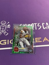 2025 Bowman Chrome Univ. Football Chase Sowell Green Mini Diamond Refractor /99