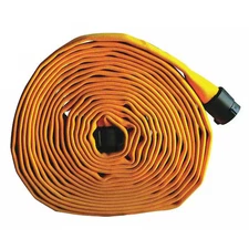 Forest-Lite G55h1fy100p Fire Hose, Single Jacket, 100 Ft Length, 1 In Hose