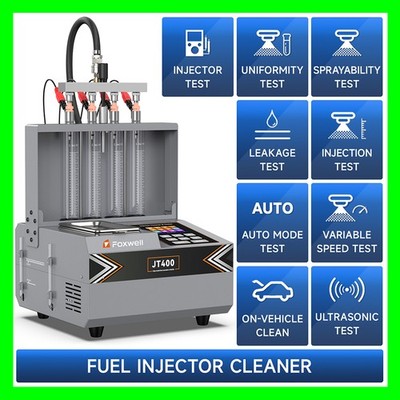 FOXWELL JT400 GDI TSI Fuel Injector Cleaner Tester Ultrasonic Cleaning Machine