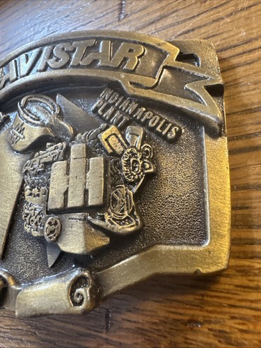 VINTAGE 50years Navistar IH international Rare Belt Buckle Fast Free Shipping - Picture 2 of 7