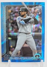2025 Topps Chrome Update #USC4 Victor Mesa Jr. Blue RayWave Refractors #/150