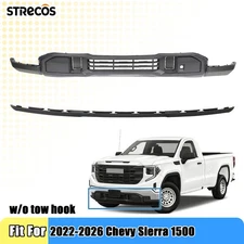 For 2022-2026 GMC Sierra 1500 Front Lower Bumper Fascia Valance Kit w/o Tow Hook