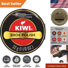 1.2oz Classic Shoe Polish - Superior Shine Stain Coverage for Leather Shoes