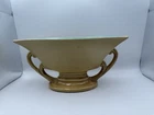Vintage Rumrill Red Wing Pottery 693 Double Handle Console Bowl Aqua Deco