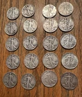 One roll of Walking Liberty half dollars